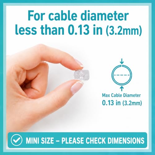 MOVELYST Clear Indoor Mini Light Clips, 100 Clips+120 Strips, Damage-Free