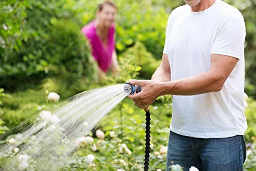 INNAV8 Garden Hose Nozzle Heavy Duty - Features 10 Spray Patterns, THUMB CONTROL On Off Valve Hose Sprayer Nozzle for Easy Water Control - Outdoor Water Hose Nozzle Head Attachment