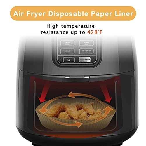 Air Fryer Liners for Ninja Air Fryer, 100 Pcs Disposable Paper Liner for most 4-8QT AirFryer