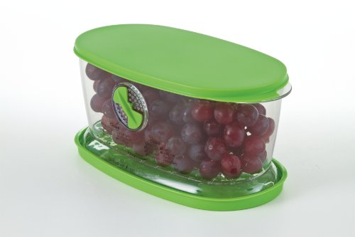 PrepSolutions Fresh Fruit & Vegetable Keeper, Green – Airtight Container with Vent for Prolonged Freshness