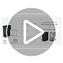 Home Zone Living 8 Gallon Kitchen Trash Bags with Drawstring Handles, Heavy Duty Custom Fit Design for 30 Liter Dual Recycling Liners, Code 30R, 60-Count