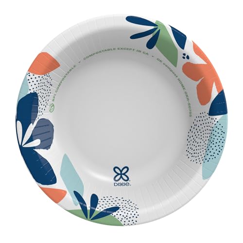 Dixie Small Paper Bowls, 10 Oz, 280 Count (8 packs of 35 bowls), Microwave-Safe, Soak-Proof, Disposable Bowls Great For Snacks, Dessert, And Light Lunch Meals