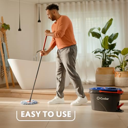 O-Cedar EasyWring RinseClean Spin Mop Microfiber Refill, 1-Pack, Blue