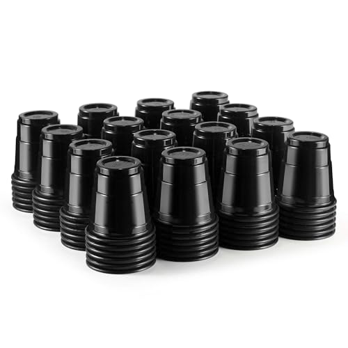 100ct 2oz Mini Black Shot Glasses, Disposable Small Plastic Cups for Parties, Weddings, Events – Bulk Pack