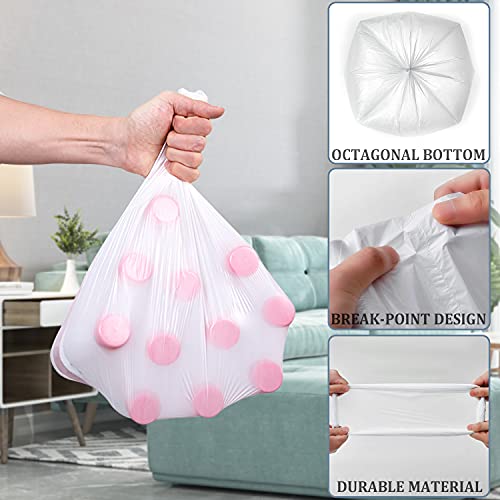 CHARMOUNT 4 Gallon Trash Bag - Unscented 4 Gallon Garbage Bags for Bathroom, Kitchen, Bedroom, 105 Count (15 Liter) …