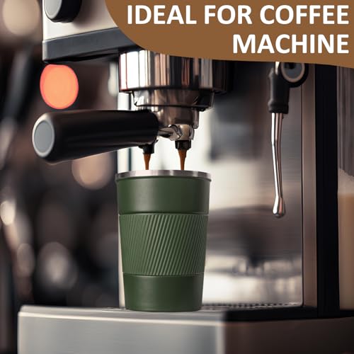 4 Pack Insulated Coffee Mug with Lid 12oz Travel Coffee Tumbler Stainless Steel Reusable Coffee Cups Thermal Coffee Mug for Hot and Iced Cold Drinks, Multicolor