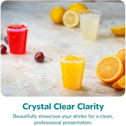 GUSTO 5 oz Clear Plastic Cups [100 Count] Small Disposable Drinking Cups for Parties, Events, & Everyday Use – BPA-Free, Durable Polypropylene (Formerly Comfy Package)