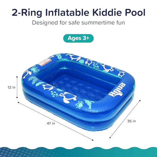 Aqua Inflatable Tanning Pool Lounger, Premium Pool Float with Cupholders and Removeable Pillow for Relaxation and Fun