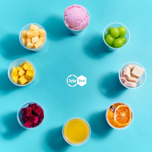 Turbo Bee 500 Pack 9oz Disposable Plastic Cups,Heat-Resistant & Food Safe Drinking Cups for Hot/Cold Beverages, Perfect for Schools, Offices, Events & Commercial Use