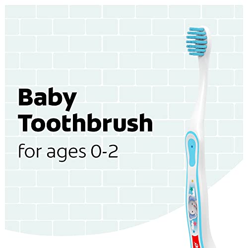 Colgate My First Baby and Toddler Toothbrush, Extra Soft Infant Training Toothbrush, Ages 0-2, 6 Count