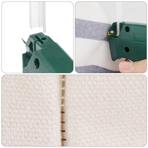 Tagging Gun for Clothing, Fine Stitch Mini Stitch Gun for Clothes,Stitch Quick Clothing Fixer Sewing Quilting Hemming Quick Stitch with 2 Needles,1500 Black & 1500 White Micro Fasteners