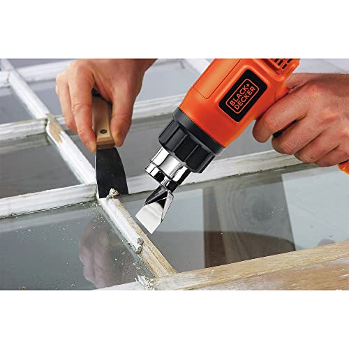 BLACK+DECKER Heat Gun for Crafts, Corded, Dual Heat Settings up to 1000 Degrees, 1350 Watt (HG1300)