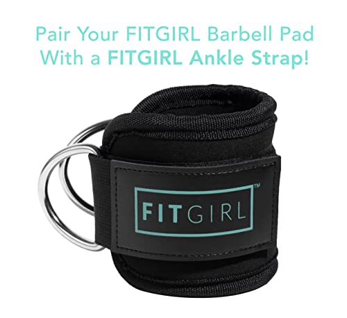 FITGIRL - Squat Pad and Hip Thrust Pad for Leg Day, Barbell Pad Stays in Place Secure, Thick Cushion for Comfortable Squats Lunges Glute Bridges, Olympic Bar and Smith Machine