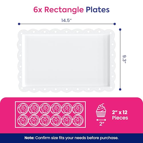 Riccle 10Pcs Dessert Table Display Set, 3 Tiered Cupcake Stand, Cupcake Holder & Cake Stands, Dessert Display Serving Trays for Party, Bridal Shower, Baby Shower, Tea Party, and Birthdays