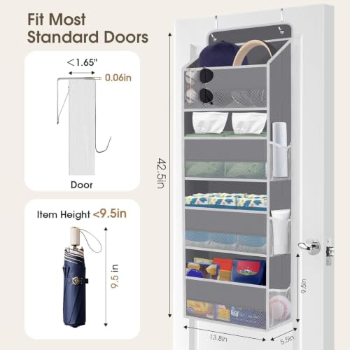 SpaceHacks 1 Pack Over The Door Organizer Hanging Storage Room Organizer
