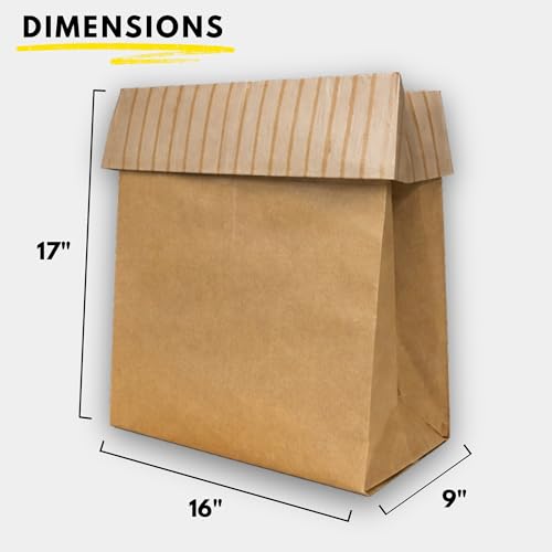 Kitchen Master Super Strong Compactor Bags (12 Pack) | Precuffed, Garbage Compactor Bags, Kitchen Liner, Paper Trash Bin Press, Kitchen Essential, Paper Garbage Press Liner