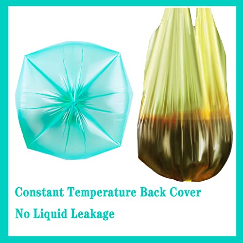 100 Count 4 Gallon Trash Bags, Small Colorful Garbage Bags with Handle for Home Office Bathroom Trash Can