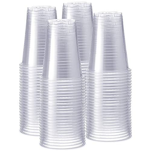 GUSTO 16 oz Clear Plastic Cups [240 Count] Disposable Cold Drinking Cups for Parties, Events, & Everyday Use – BPA-Free, Durable Polypropylene (Formerly Comfy Package)