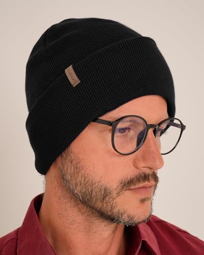 FURTALK Beanie for Men Women Cuffed Thick Knitted Unisex Winter Hat Beanies Skull Cap