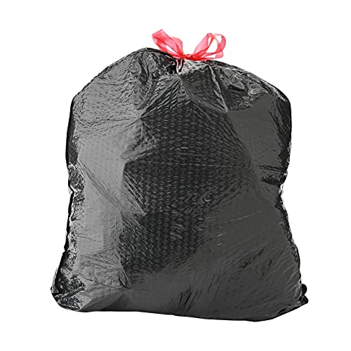 Basics Flextra Multipurpose Drawstring Trash Bags, 30 Gallon, 50 Count, Tear Resistant
