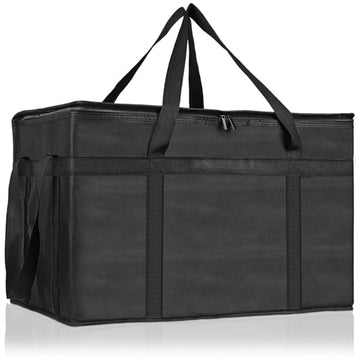 PEASUG Insulated Bags for Food Delivery, XXXL Pizza Delivery Bags, Large Capacity Cooler Bag Keep Food Warm for Grocery Shopping and Catering