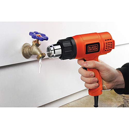 BLACK+DECKER Heat Gun for Crafts, Corded, Dual Heat Settings up to 1000 Degrees, 1350 Watt (HG1300)
