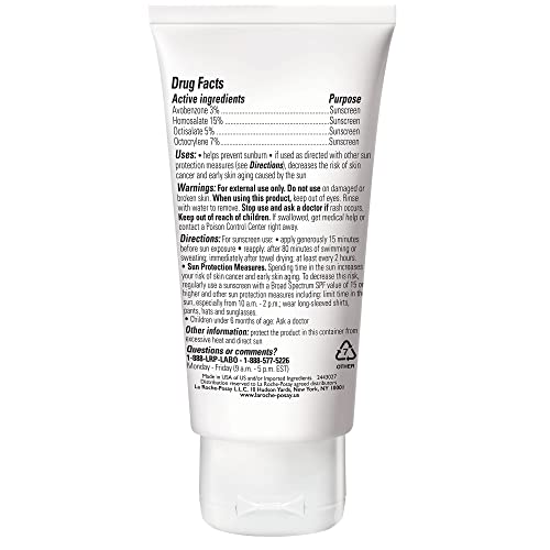 La Roche-Posay Anthelios Clear Skin Sunscreen Dry Touch SPF 60, Oil Free Sunscreen For Face, Oil Absorbing, Broad Spectrum SPF + Antioxidants, Non-Greasy, Oxybenzone Free, Travel Size