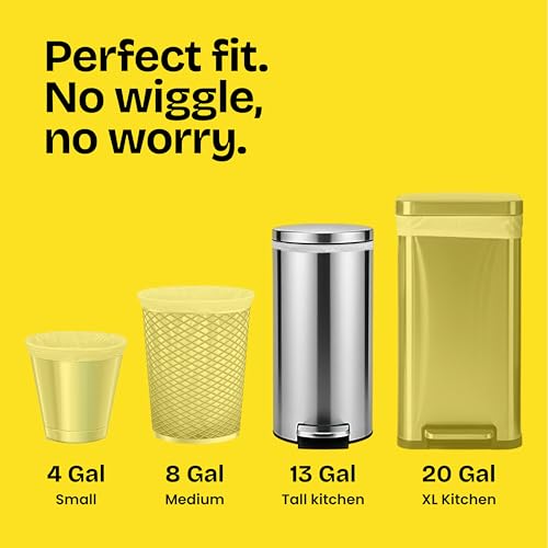 Glad ForceFlex Tall Kitchen Trash Bags, 13 Gallon, Gain Moonlight Breeze, 110 Ct (Package May Vary)