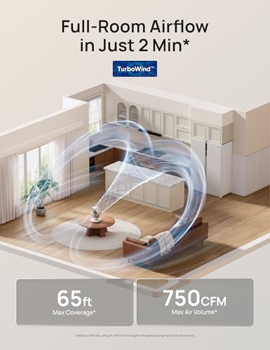 DREO Fan for Bedroom, Desk Air Circulator Fans with Remote, 11 Inch Table Fan for Whole Room, 65ft Powerful Airflow, 120° Vertical Manual and 90° Oscillating, 4 Speeds, 8H Timer, 25dB Quiet, Home