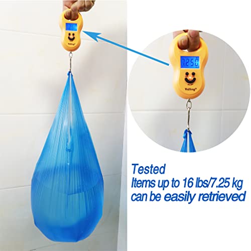 100 Count 4 Gallon Trash Bags, Small Colorful Garbage Bags with Handle for Home Office Bathroom Trash Can