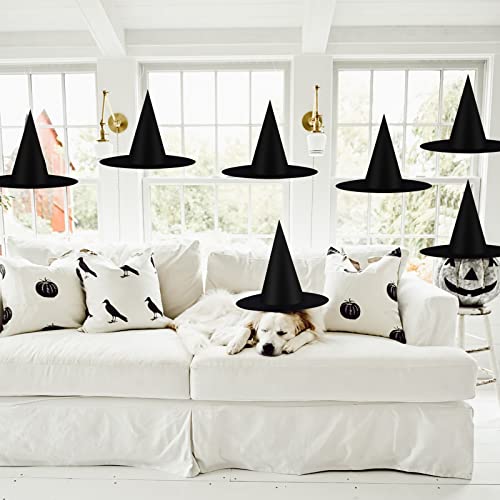 12 Pcs Halloween Decorations 15" Floating Witch Hats Wiches Hanging Decor