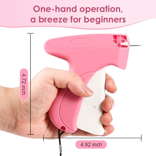 Stitch Gun for Clothes Mini Tagging Gun for Clothing Includes 6 Needle,5000 Pcs Micro Fasteners(2500 White & 2500 Black) Stitch Gun Speedy Clothing Fixer Quick Clothing Fixer