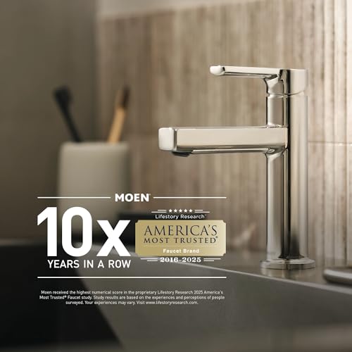 Moen Preston Collection Polished Chrome Bathroom Hand-Towel Ring, Wall Mounted Towel Holder, DN8486CH