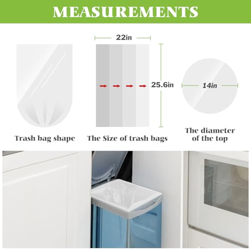 8 Gallon 330 Counts Unscented Medium Trash Bags,Fit 7,8,9,10 Gal Garbage Bags by Teivio, 30 Liter Thick Bathroom Can Bin Liners,Plastic Bags for Home Office Kitchen, Clear