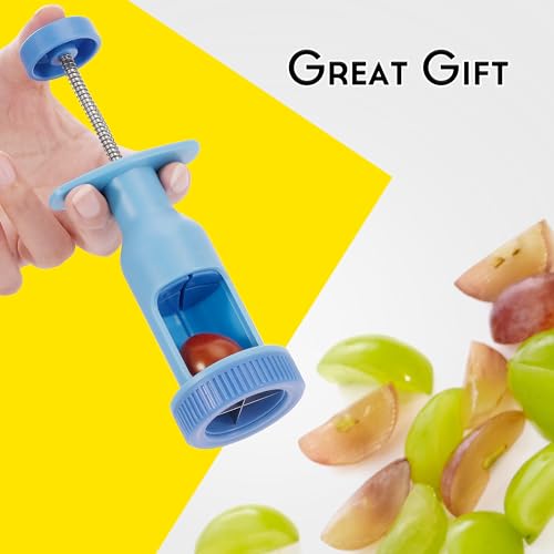 Grape Cutter Tool for Toddlers - Grape Slicer, Grape Quarter Food Tomato Cutter Tool for Toddlers and Baby, Grape Cherry Tomato Slicer - BPA Free