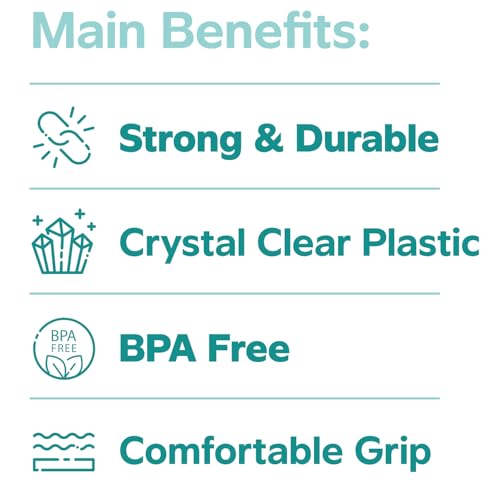 GUSTO 5 oz Clear Plastic Cups [100 Count] Small Disposable Drinking Cups for Parties, Events, & Everyday Use – BPA-Free, Durable Polypropylene (Formerly Comfy Package)