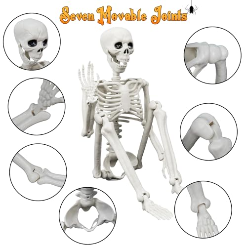 Lighted Human & Dog Skeleton Halloween Decorations Outdoor/Indoor