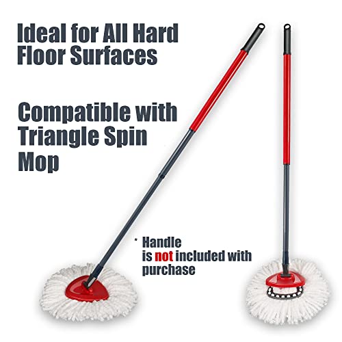 homsis 6+1 Pack Mop Head Replacement Compatible with O Ceda EasyWring Spin Mop Replace Refills for Ocedar, Deep Cleaning Machine Washable and Easy-to-Replace