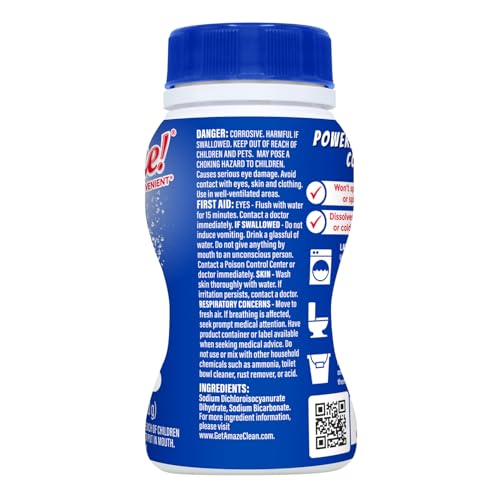 AMAZE Ultra Concentrated Bleach Tablets [32 tablets] - Original Scent - for Laundry, Toilet, and Multipurpose Home Cleaning. No Splash Liquid Bleach Alternative