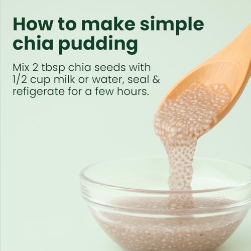 Sanar Naturals Chia Seeds, 10 oz | High Fiber, Omega 3, Plant Based Protein, Raw Black Chia Seeds, Vegan, Non GMO, Gluten Free, Superfood for Smoothies, Oatmeal, Baking, GLP-1 Support