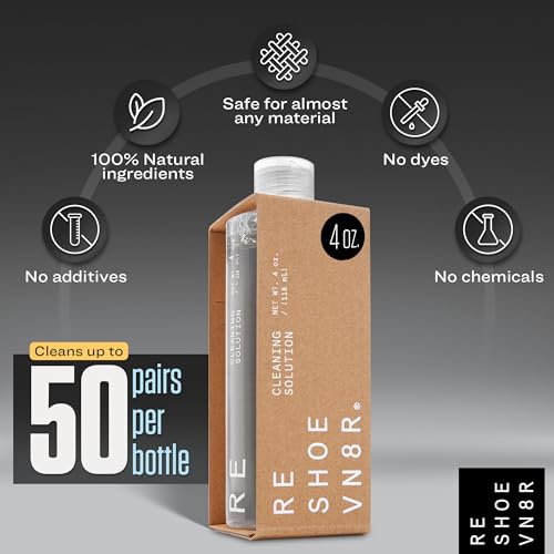 RESHOEVN8R Shoe Cleaner Kit and Sneaker Cleaner Sets - Cleaning Kit Solution for Sneakers, Mesh, Canvas, Suede, Knit, Leather