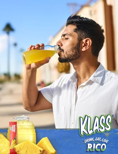 Klass Aguas Frescas, Powdered Drink Mix Variety Pack, 44 Singles Zero Sugar & Caffeine-Free Powder Packets, Water Drink Mix, Flavors: Mango, Watermelon, Pineapple & Passionfruit - 5 Calories Per Packet & Natural Flavors