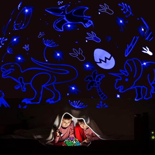 Dinosaur Night Light Toys for 3-8 Year Old Boys,2 in 1 Dino Projection for 2-10 Year Kids,Boys Girls Gifts,Suitable for Chirstmas Xmax Easter Birthday