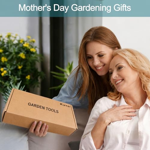 Kynup Garden Tools, Gardening Tools Set with Garden Hand Shovel, Garden Trowel, Rust Resistant Gardening Essentials, Supplies, Garden Stuff, Gardening Gifts Kits for Women