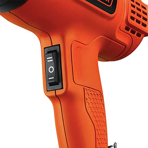BLACK+DECKER Heat Gun for Crafts, Corded, Dual Heat Settings up to 1000 Degrees, 1350 Watt (HG1300)