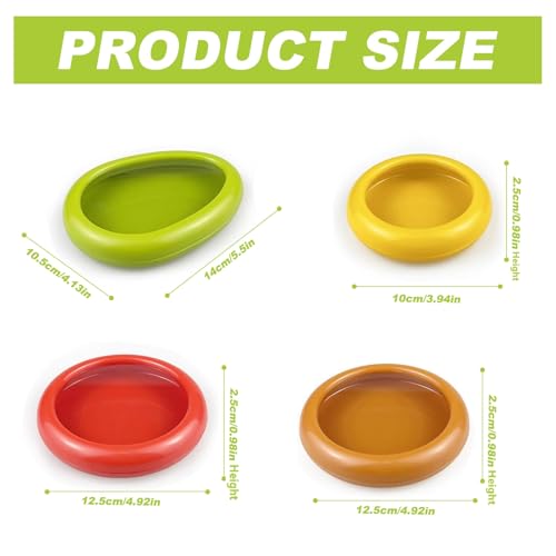 Set of 4 Fresh Food Containers, Fresh Pod, Reusable Silicone Storage Pods for Avocado, Onions, Tomatoes, Garlic – Anti-Oxidation for Fridge, Send Goods from Local Warehouse