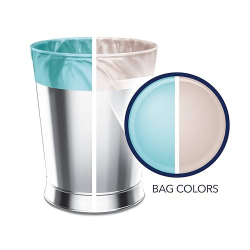Color Scents Small Trash Bags - 4 Gallon, 80 Total Bags (2 Rolls of 40 Count), Twist Tie – Duos (2 unique scent + color combinations) with Microban