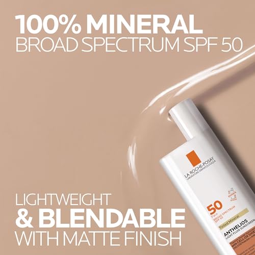 La Roche-Posay Anthelios Sunscreen SPF 40, Ultra-Light Fluid Broad Spectrum SPF 40, Face Sunscreen with Titanium Dioxide Mineral, Lightweight & Fast-Absorbing, Oil-Free, Matte Finish
