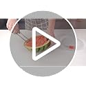 3-in-1 Watermelon Cutter Slicer Tool,Stainless Steel Watermelon Cutter Watermelon Popsicle Cutter Mold Watermelon Fork Fruit Cutter Tool for Kitchen Utility Gadgets