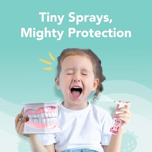 LAB52 Kids Oral Spray, Toddler Toothpaste Helper for Daily Oral Care and Fresh Breath, Children Approved with Fluoride Free for Newborn to Preschoolers, Xylitol Flavor Free